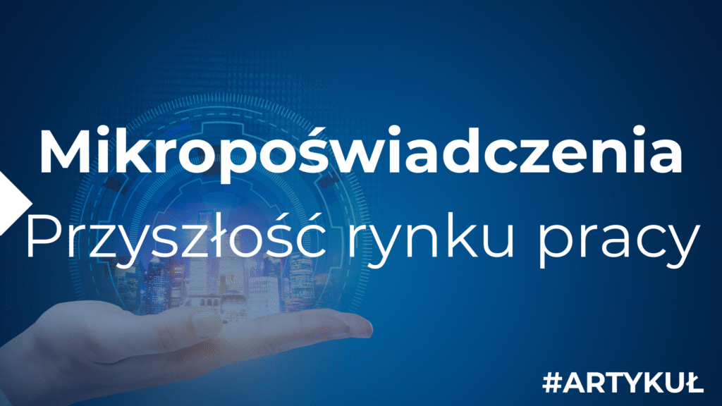 Granatowa grafika z futurystyczną siatką cyfrową i schematami danych. Na środku duży biały napis „AI w edukacji – Hit czy mit?”. W prawym dolnym rogu hasztag #ARTYKUŁ.