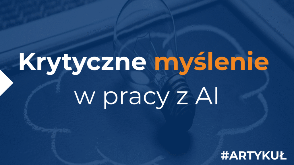 Krytyczne myślenie w pracy z AI – ilustracja PIKP